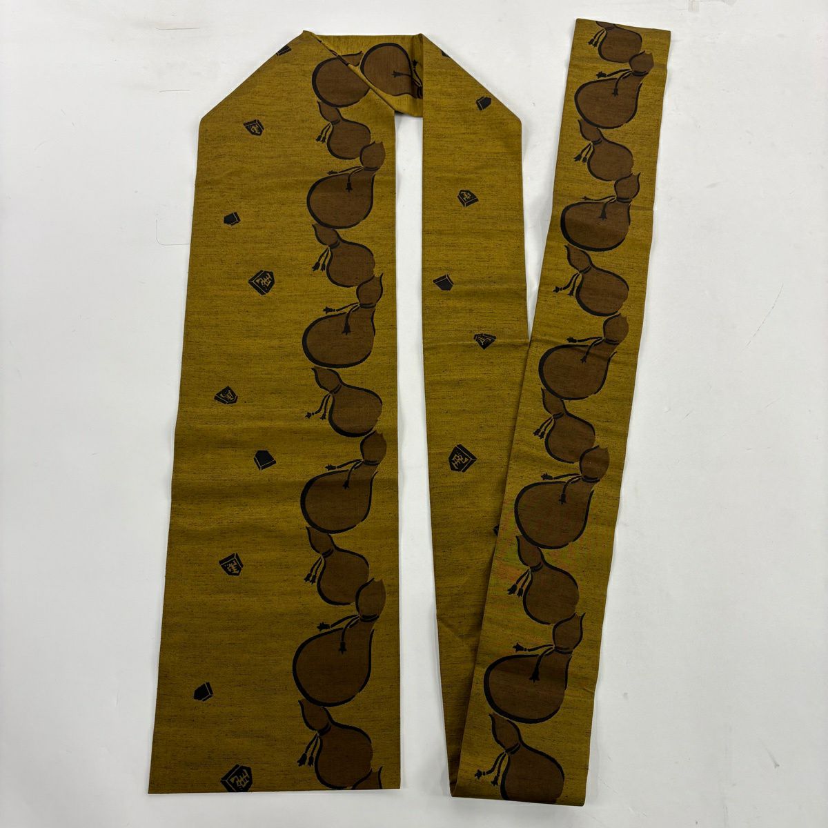 【美品】 紬織 身長161.5cm 袖長68cm L 雙層 名古屋帶套裝 條紋 燕 紫 純蠶絲 名品級