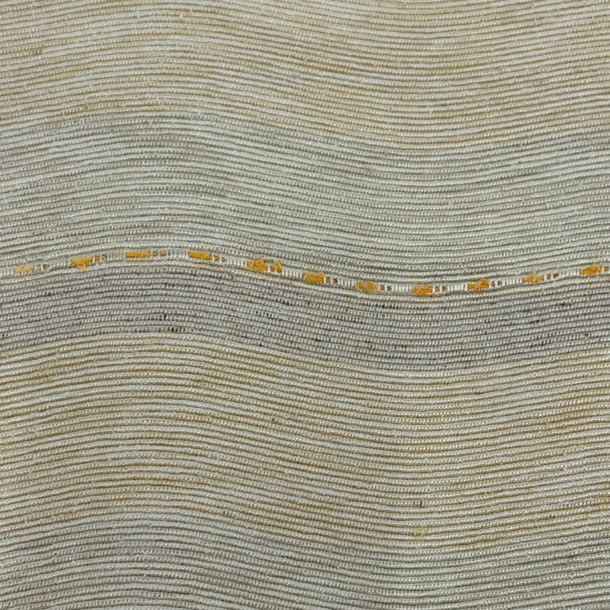 【美品】 紬織 身長171cm 袖長66cm M 雙層 名古屋帶套裝 色紙 花唐草紋 黑灰 純蠶絲 名品級