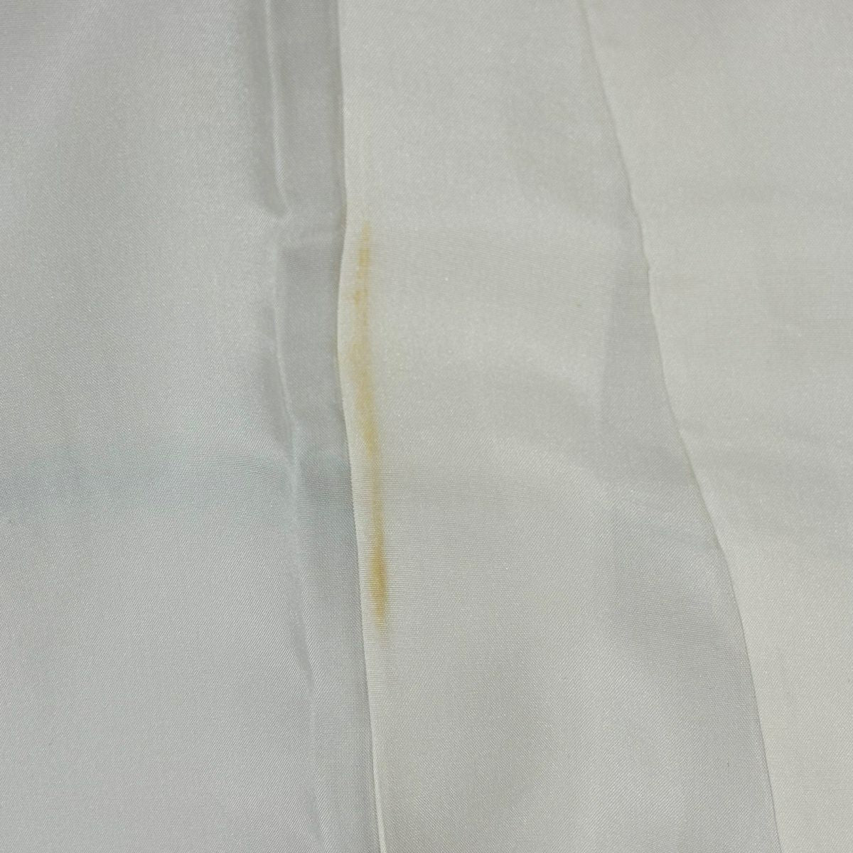 振袖禮服 身長157.5cm 袖長63cm S 雙層 橘 梅花 金絲 金銀彩 灰 純蠶絲 名品級
