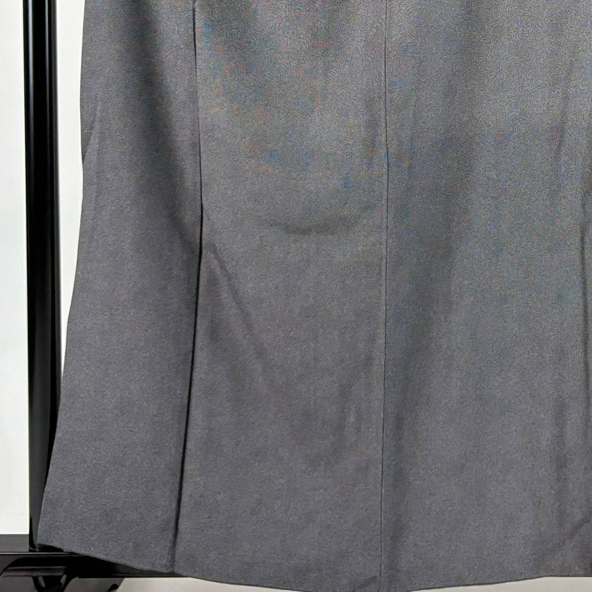 江戶小紋 身長160cm 袖長63.5cm S 雙層 鮫 黑灰 純蠶絲 優品級