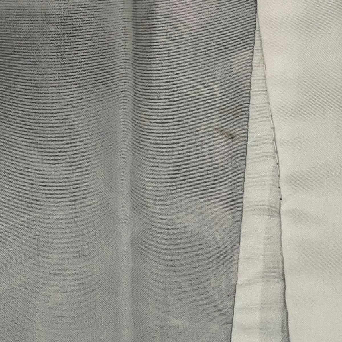 【美品】 小紋 身長167.5cm 袖長67.5cm L 雙層 可洗和服 菊花 竹子 黑 化纖 優品級