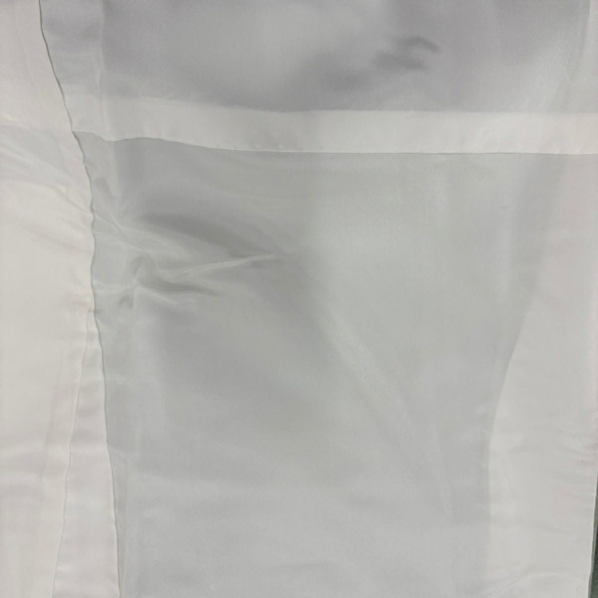 付下 身長153cm 袖長65cm M 雙層 草花紋紋 流水刺繡 漸層 灰綠 純蠶絲 優品級