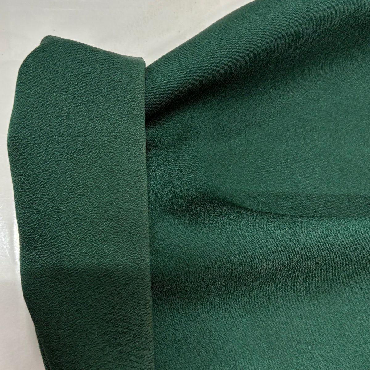 振袖禮服 身長155cm 袖長64.5cm M 雙層 蝶 七寶紋 刺繡 金銀彩 綠 純蠶絲 秀品級