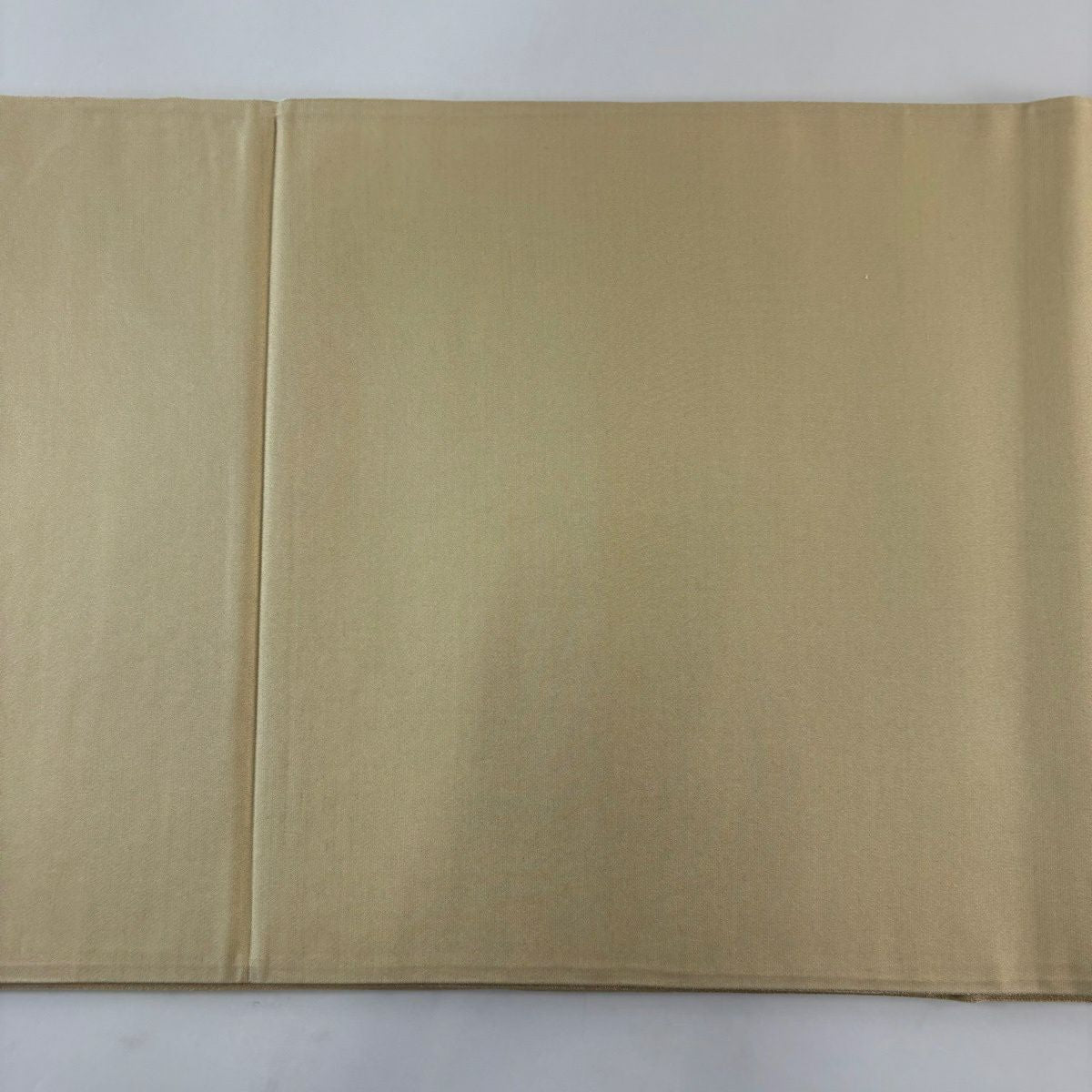 【美品】 袋帶 秀品級 花籠 金絲 米色 大鼓圖案 純蠶絲