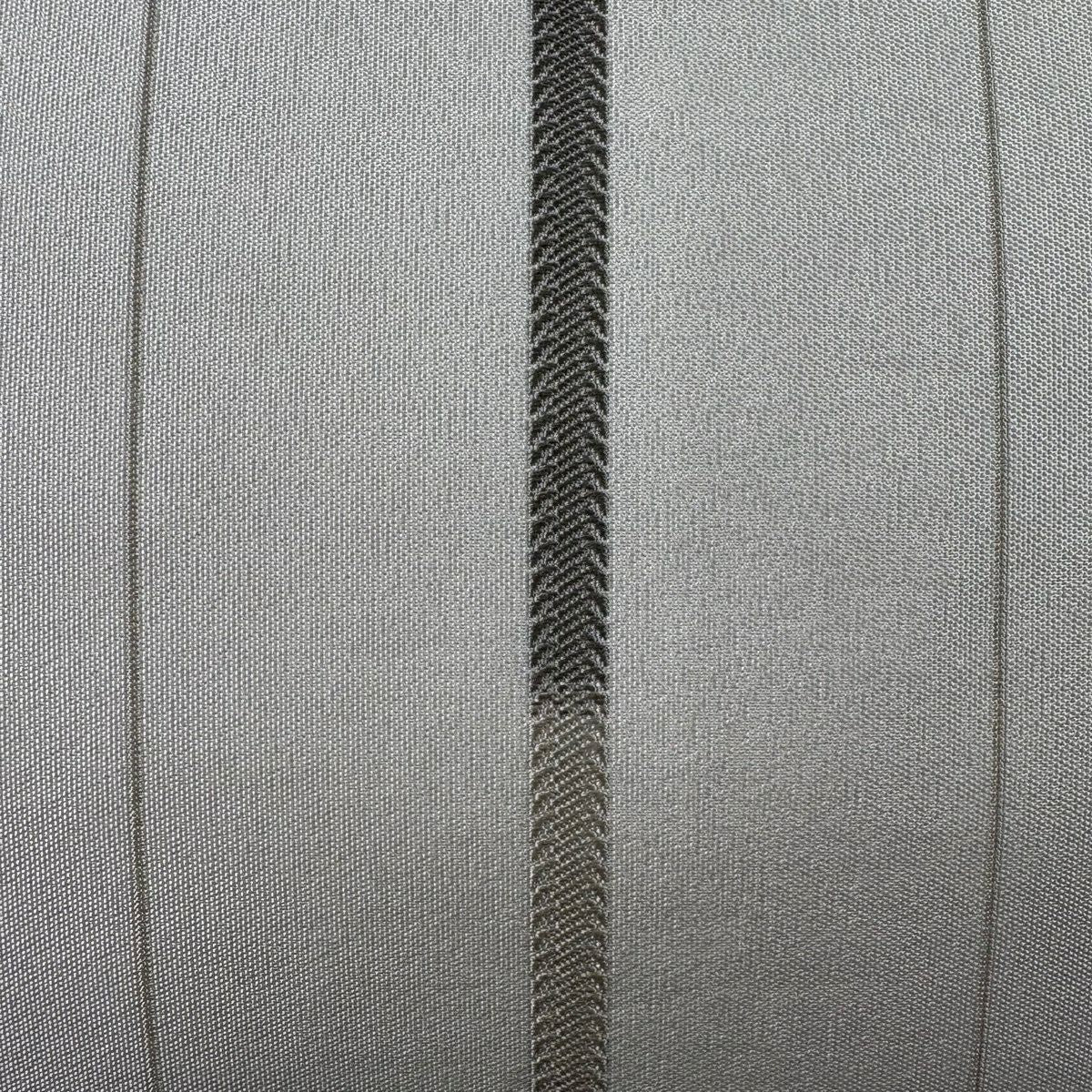 【美品】 袋帶 秀品級 條紋 灰白 六通 純蠶絲