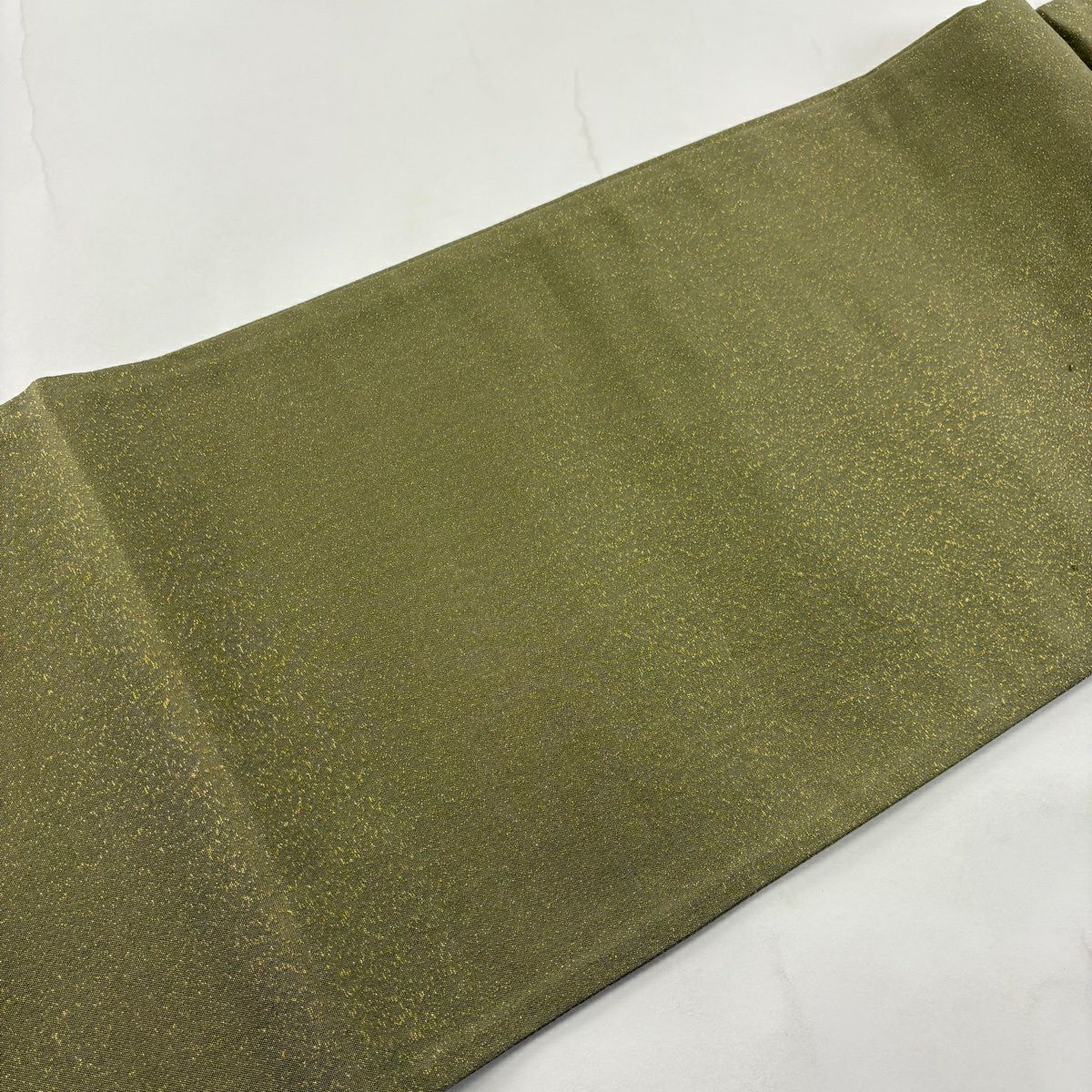 【美品】 袋帶 秀品級 枝花 鳥 刺繡 金金箔 鶯 深藍色 お太鼓圖案 純蠶絲