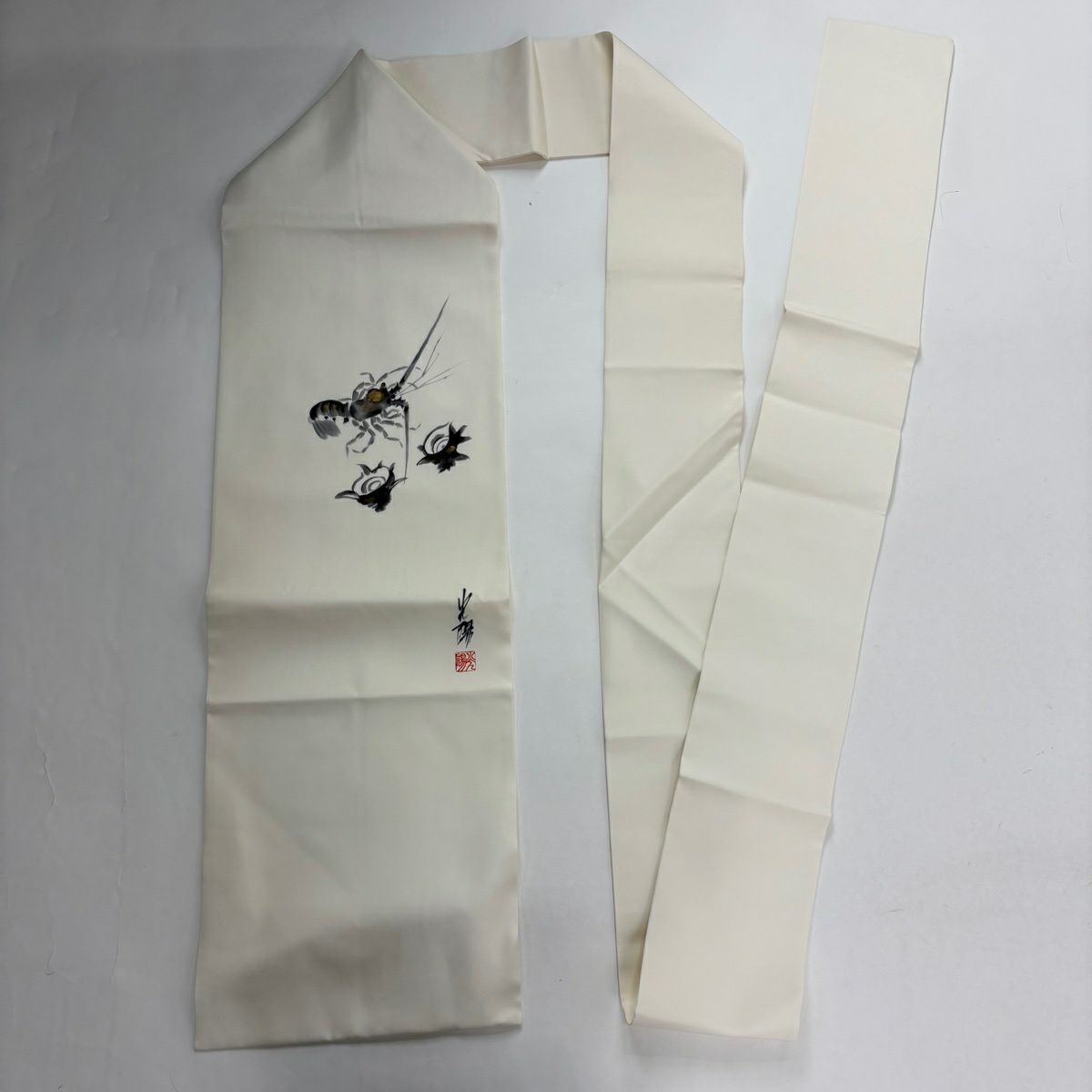 【美品】 小紋 身長158.5cm 袖長64cm M 雙層 名古屋帶套裝 落款あり 波頭 墨色 純蠶絲 秀品級
