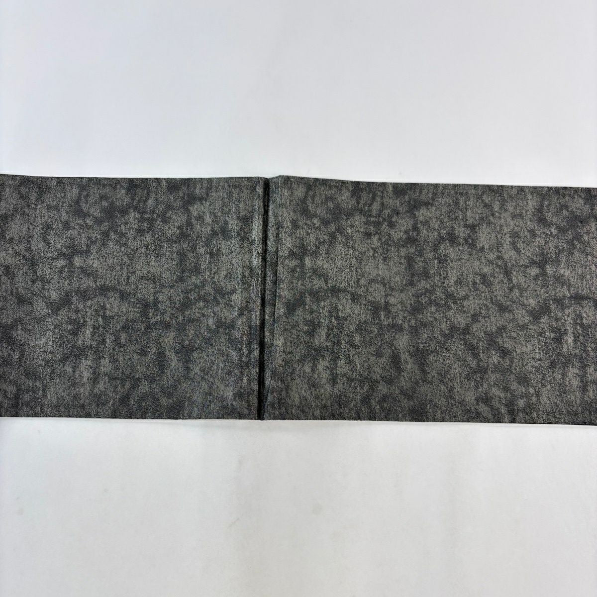 【美品】 袋帶 名品級 短冊 松樹梅花 金金箔 墨 六通 純蠶絲