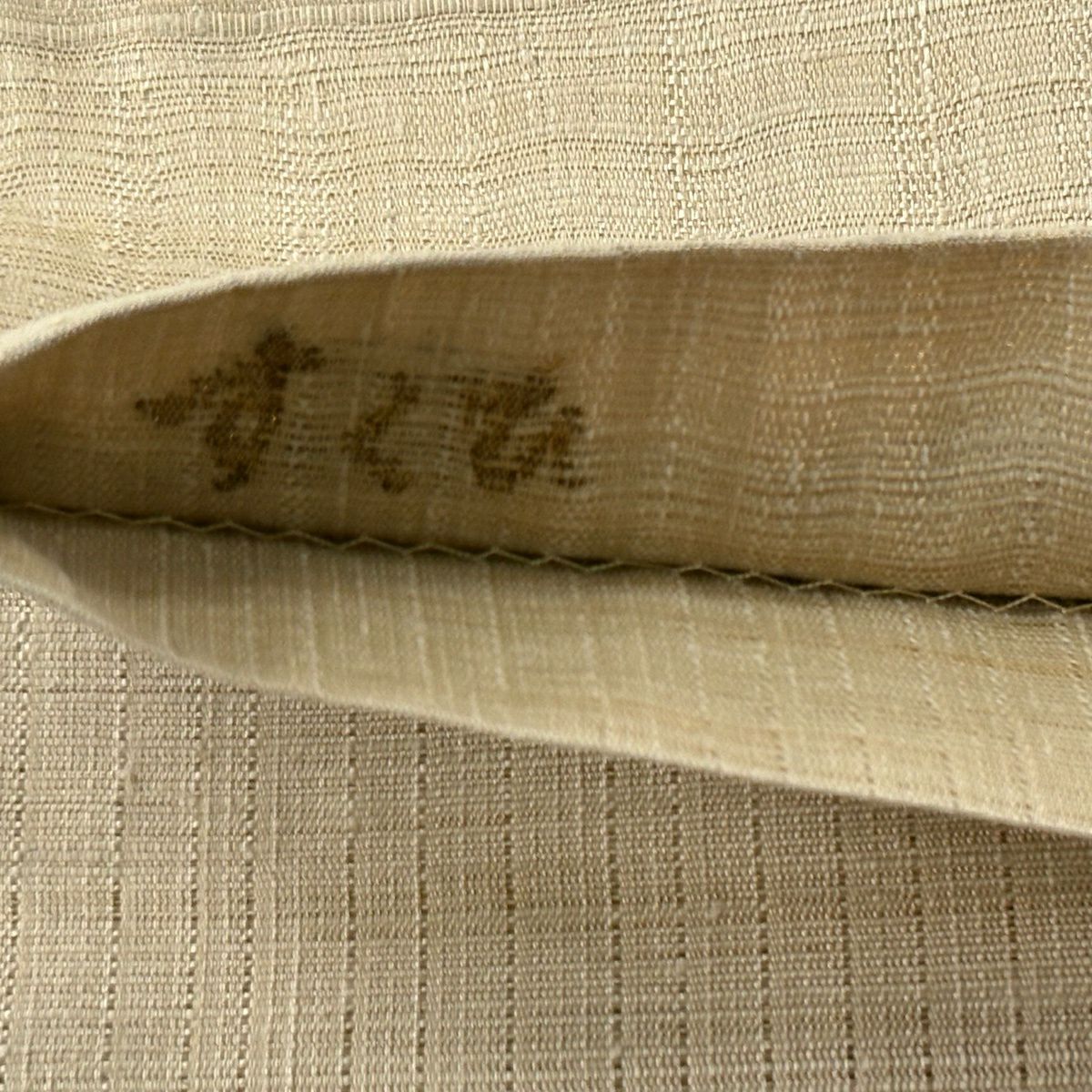 【美品】 袋帶 逸品級 渡文 附有落款 騎馬 橫段 金銀線 薄茶 お太鼓圖案 純蠶絲
