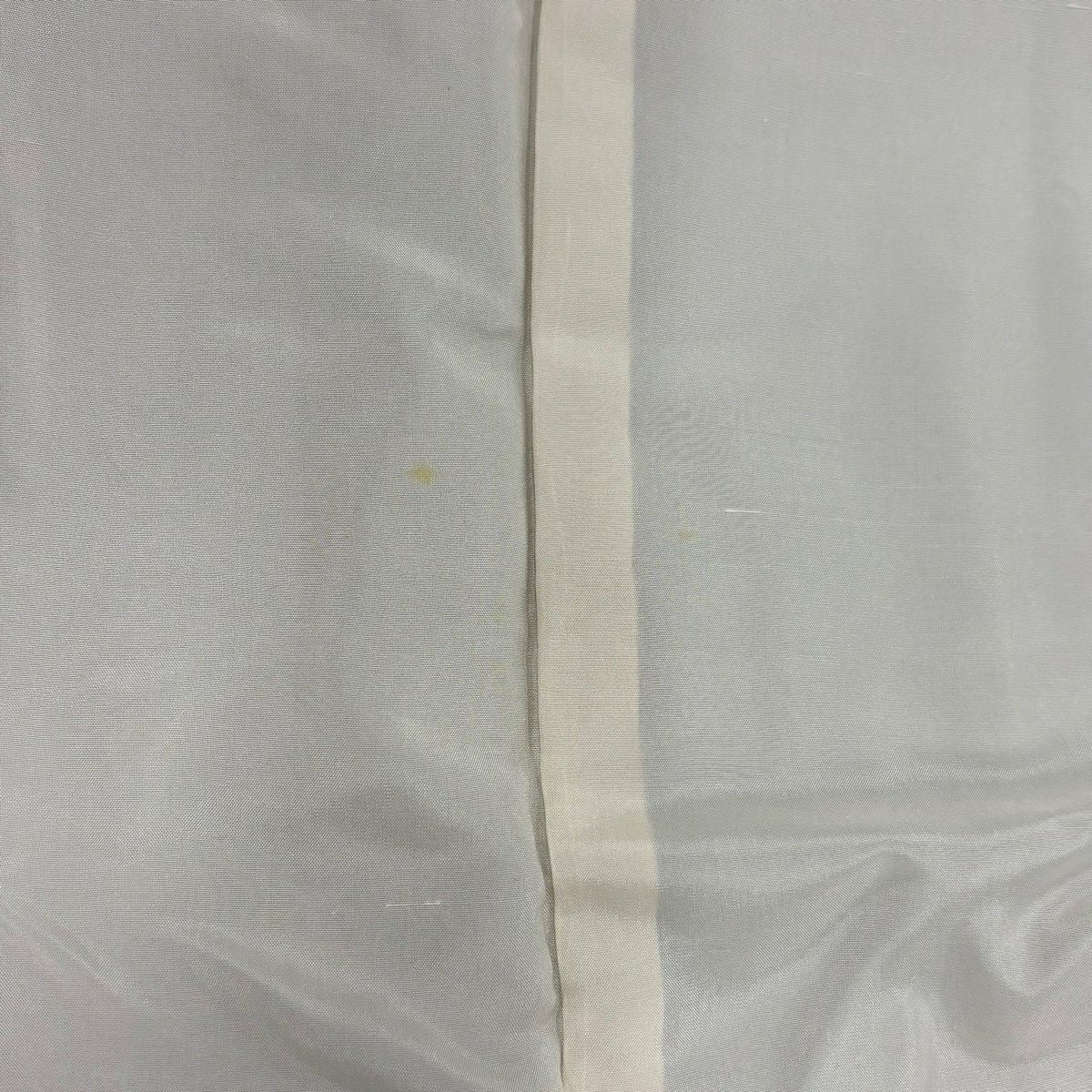 【美品】訪問服 身長166.5cm 袖長69cm L 雙層 關口遼一 落款あり 童 草花紋紋 漸層 灰綠 純蠶絲 名品級 一つ紋
