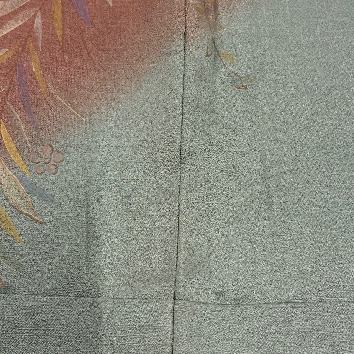 訪問服 身長160cm 袖長65cm M 雙層 蝶 櫻花 螺鈿 金銀彩 茶 純蠶絲 名品級