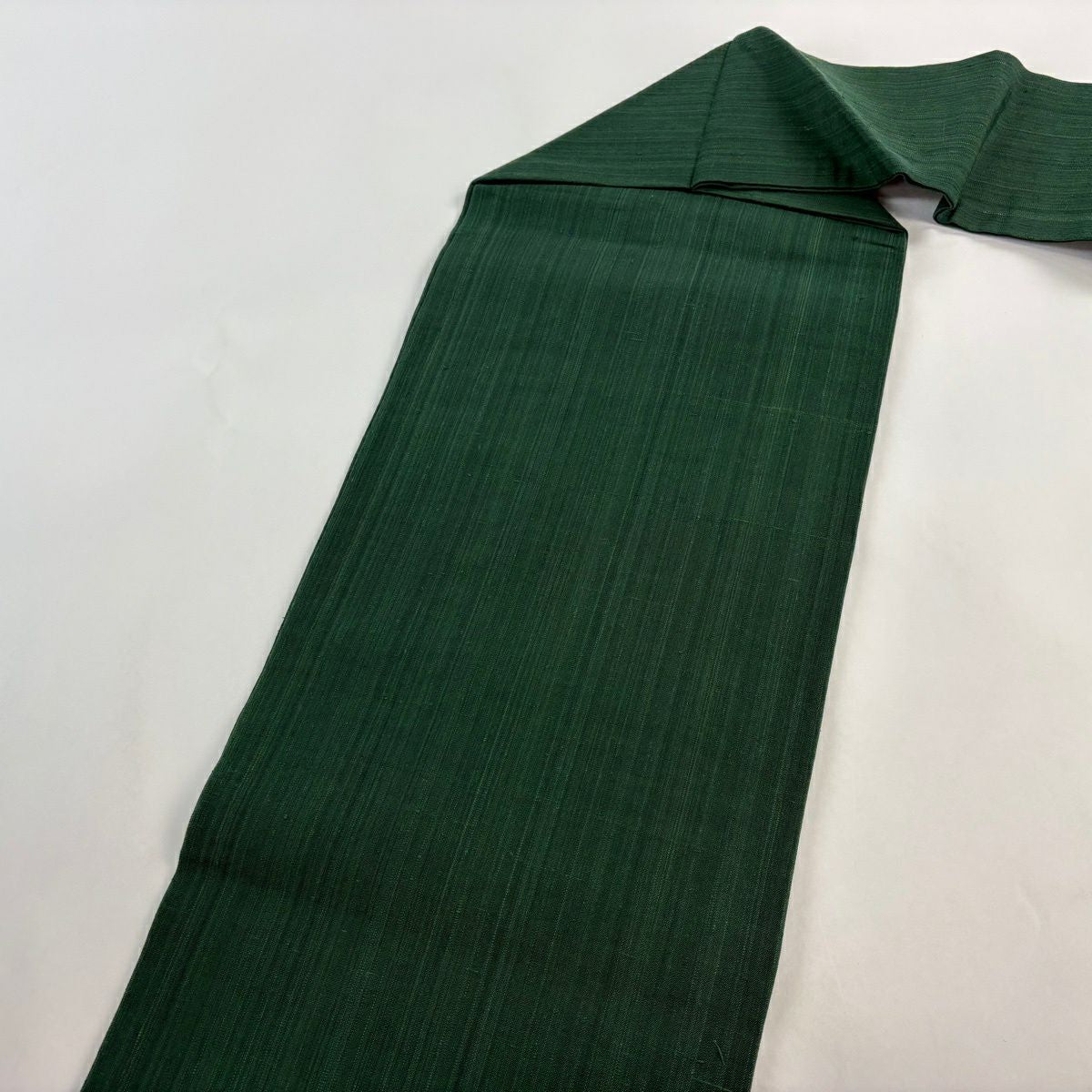 名古屋帶 秀品級 魚 菱 刺繡 綠 純蠶絲